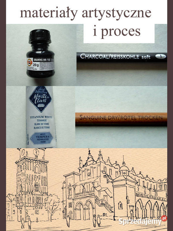 Grafika Kraków Sukiennice mazowieckie Warszawa sprzedam