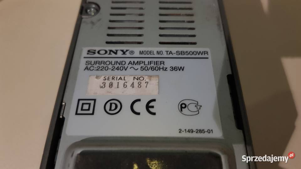 Wzmacniacz Sony TASB500WR surround tylny Elektronika Lublin