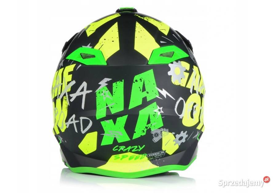 Kask motocyklowy cross enduro Naxa C90 XL śląskie Sosnowiec