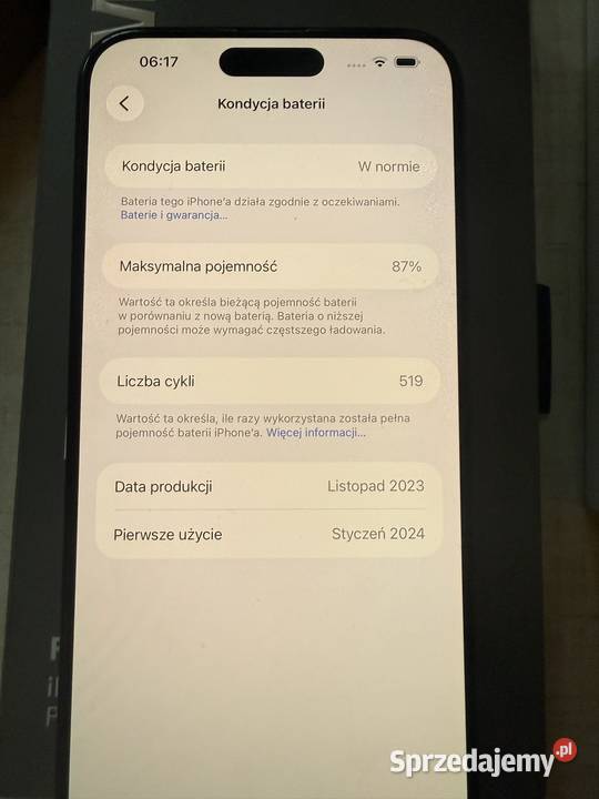 iPhone 15 Pro 256GB mazowieckie sprzedam