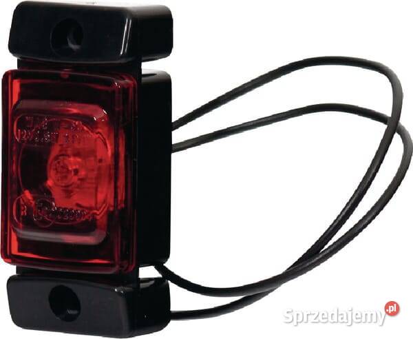Lampa obrysowa LED prostokątna 1224V czerwona małopolskie Kamionna