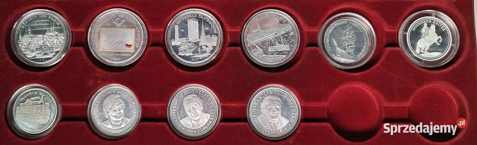 Zestaw Numizmatów I 14 sztuk Gliwice