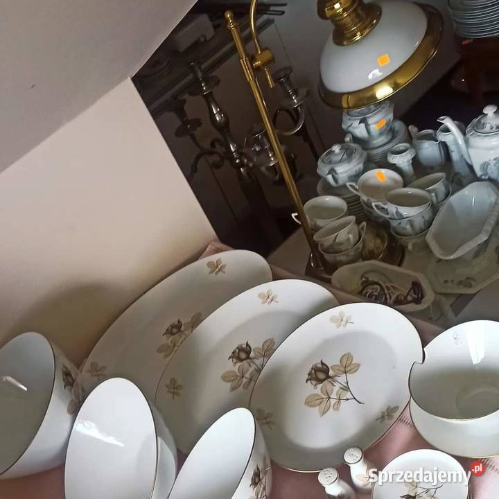 Filiżanka z talerzykiem Rosenthal Czarna róża