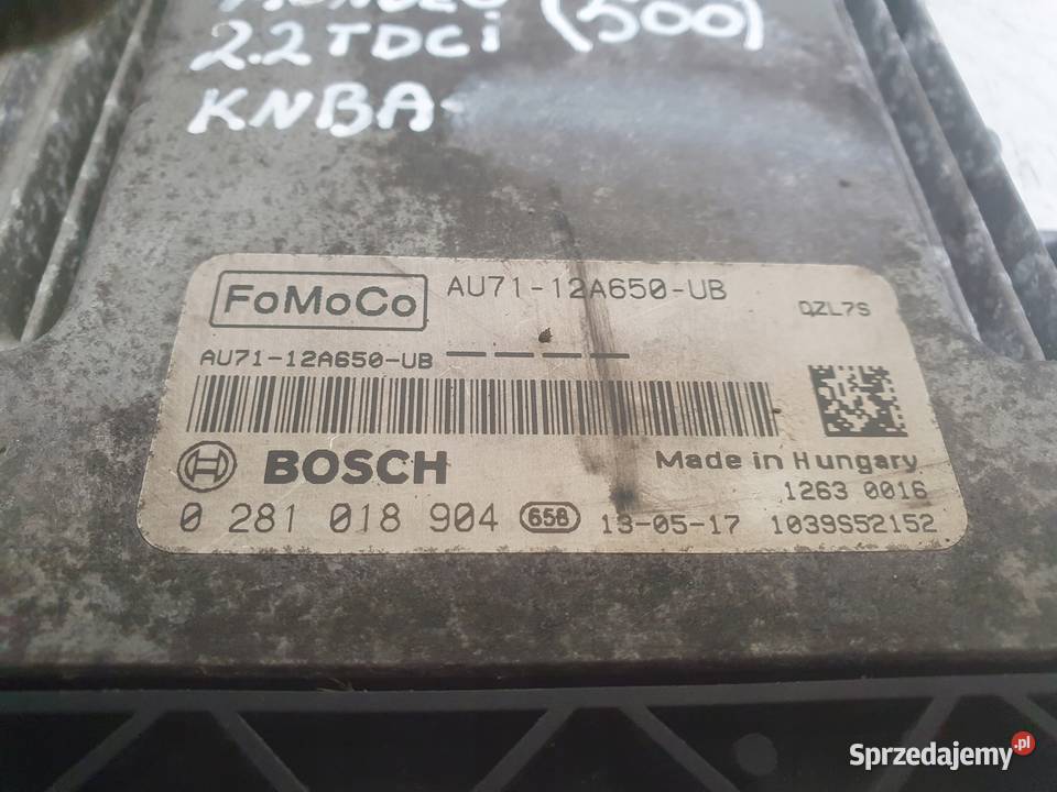 Ford Mondeo MK4 22 TDCI KNBA STEROWNIK SILNIKA Janów
