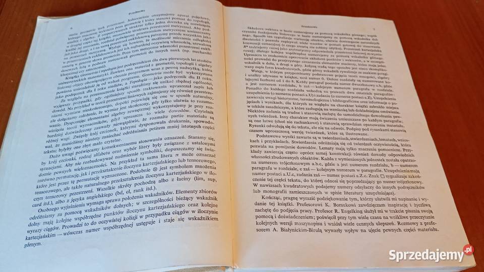 Geometria i topologia Cz 1 Karol Sieklucki Rok wydania 1978 pomorskie sprzedam