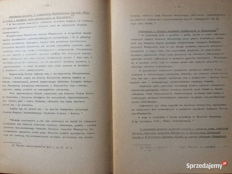 573 Pionierskie Lata Plastyki Szczecińskiej W Szczecin