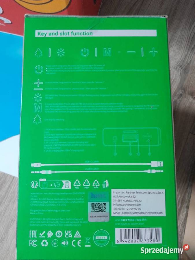 Przenośny głośnik Hoco HC47 Delight Bluetooth Słuchawki i głośniki