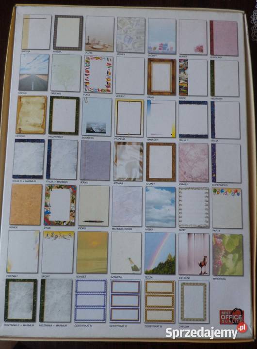 ETYKIETY DUŻE 5 opakowań 12 arkuszy arkusz 8 Drukarki i skanery śląskie sprzedam