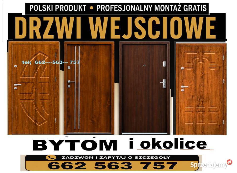 Drzwi zewnętrzne z montażem wejściowe Bytom