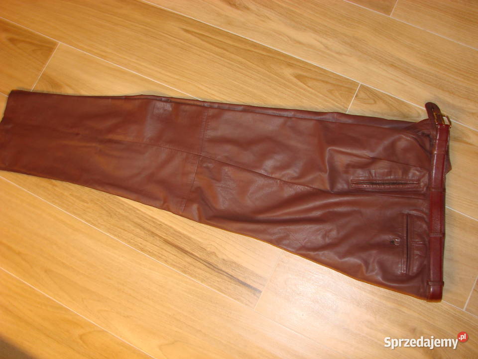 męskie spodnie skórzane