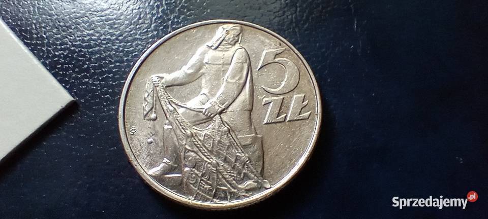 Stare monety 5 złotych 1974 PRL Polska Lesko