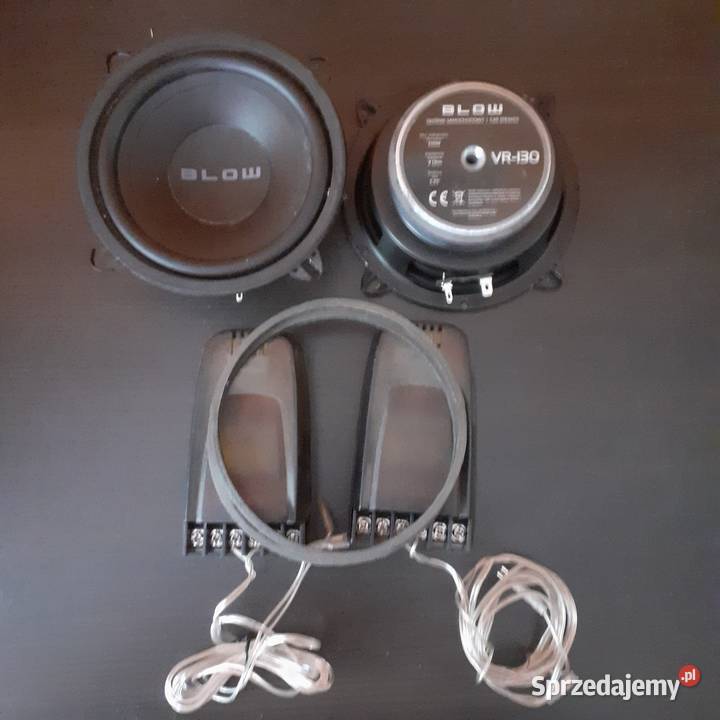 Głośniki oryginalne car audio blow z zwrotnicami Moc 100