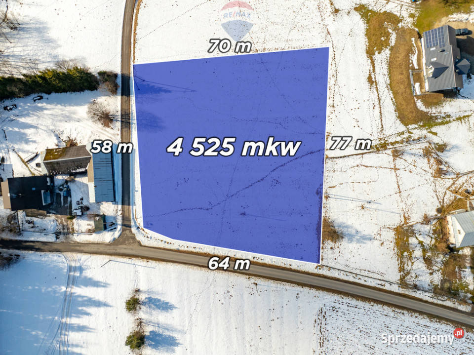 Działka budowlana Wysoka gmina Jordanów