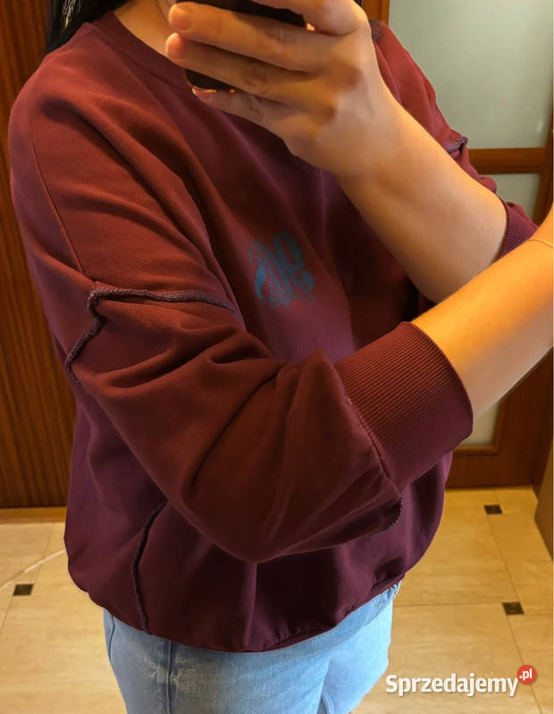 Bordowa bluza damska oversize vintage 90s Made sprzedam