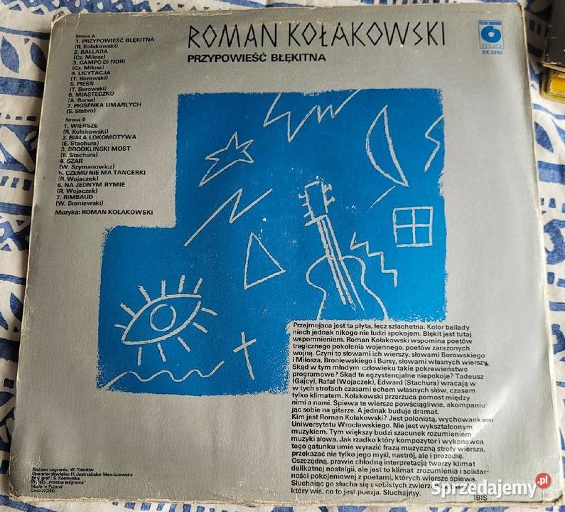 Roman Kołakowski Przypowieść Błękitna płyta kujawsko-pomorskie sprzedam