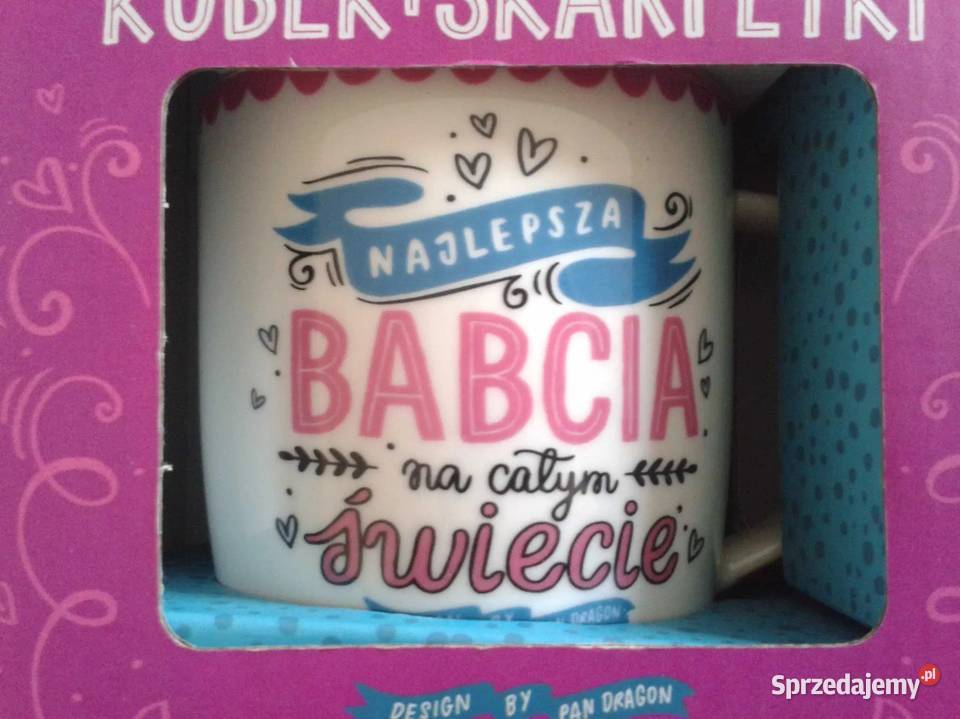 Zestaw na DZIEŃ BABCI Kubek skarpetki w