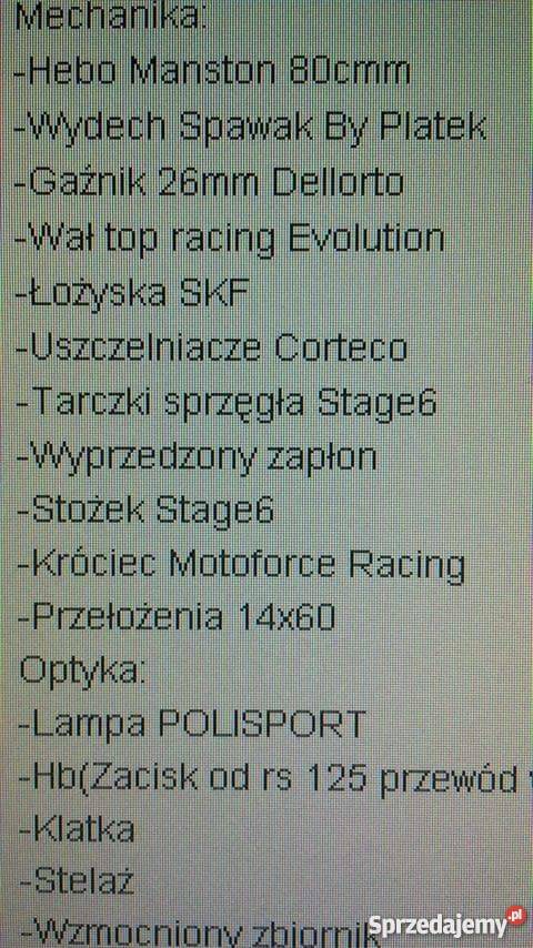 Derbi gpr nude hebo 80 full racing nie tzr rs 15KM warmińsko-mazurskie Ełk
