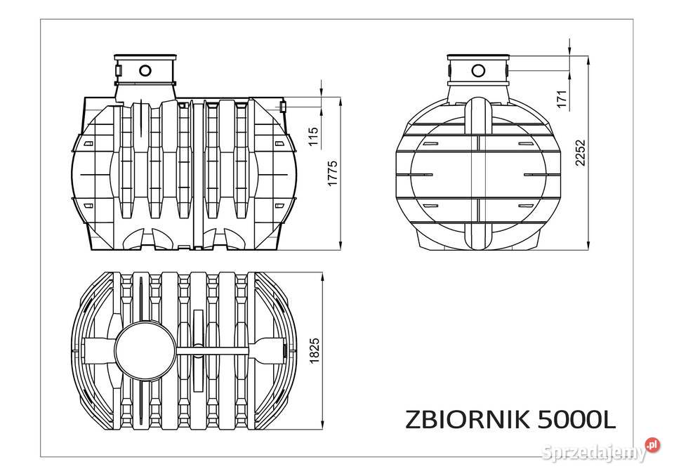 ZBIORNIK NA DESZCZÓWKĘ PEHD 5000L MOCNY Wrocław sprzedam