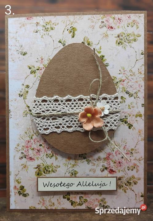 Kartki wielkanocne ręcznie robione vintage Kraków