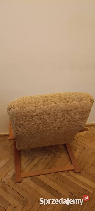 Fotel bujany z motywem liści Vintage 66cm Fotele mazowieckie Warszawa