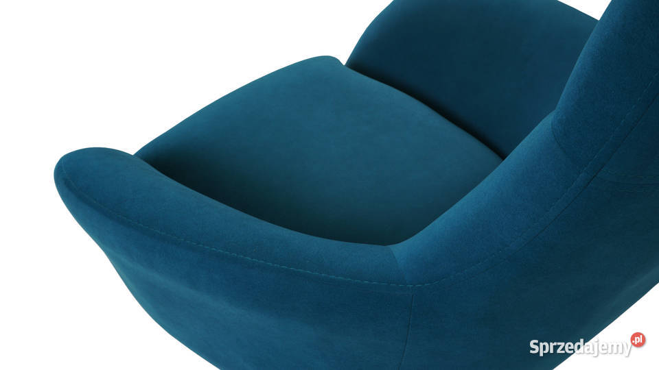 Niewielki Loftowy fotel obrotowy Tkaniny 85cm Katowice