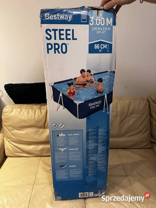 Basen stelażowy Bestway Steel Pro 300x201x66 Pozostałe łódzkie Łódź sprzedam