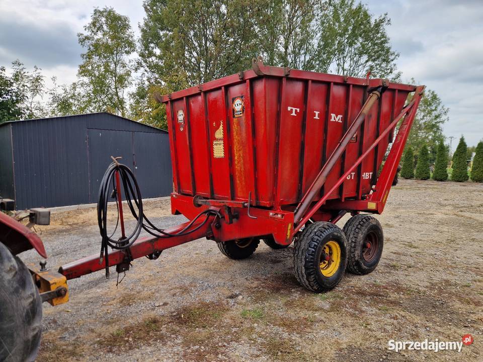 Przyczepa przeladowcza wysokiego wywrotu tandem nieuszkodzony Przyczepy rolnicze Ostrowiec Świętokrzyski