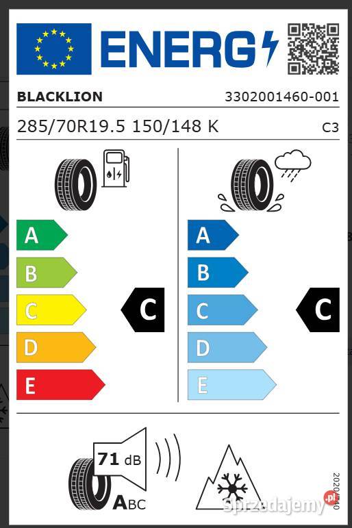 Opona Prowadząca 28570 R195 BlackLion BF188 Nowa Zarębki