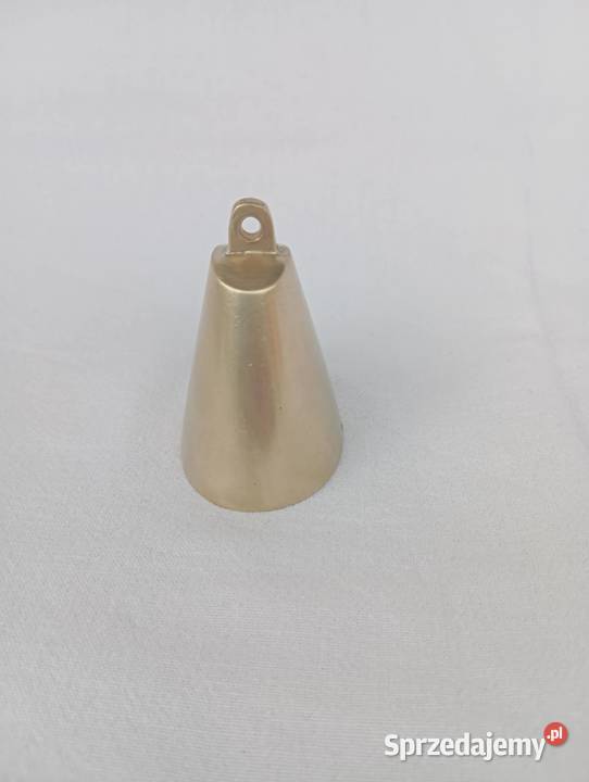 DZWONEK MOSIĘŻNY STARY STYLOWY OWALNY Niemodlin