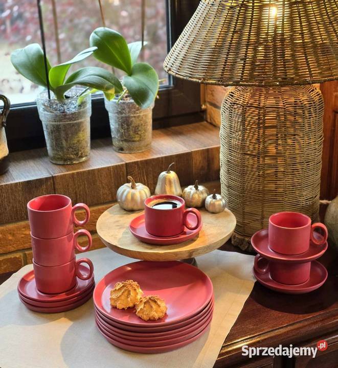 Serwis kawowy trzy kolory Łódź sprzedam