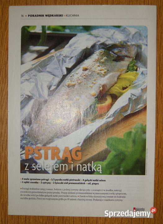 Poradnik wędkarski złowić rybę życia Pstrąg 56 Parczew sprzedam