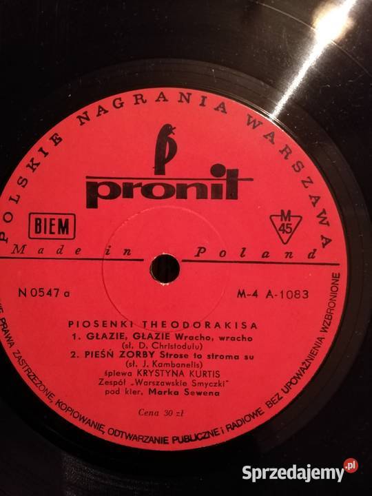 Piosenki Theodorakisa Śpiewa Krystyna Kurtis
