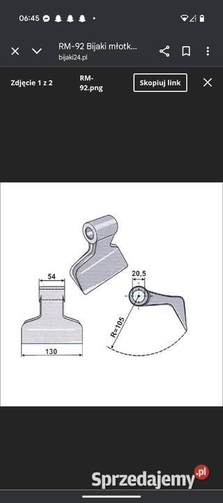 młotki do mulczera RM92 wielkopolskie Turek