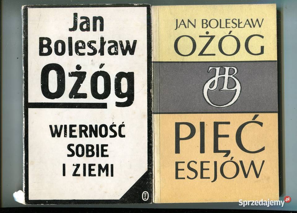 Wierność sobie i ziemi Pięć esejów Jan Bolesław sprzedam