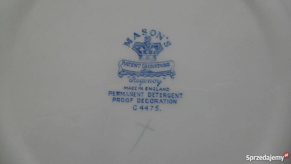 Talerz talerze stara porcelana angielska Masons inny kolor Gdańsk