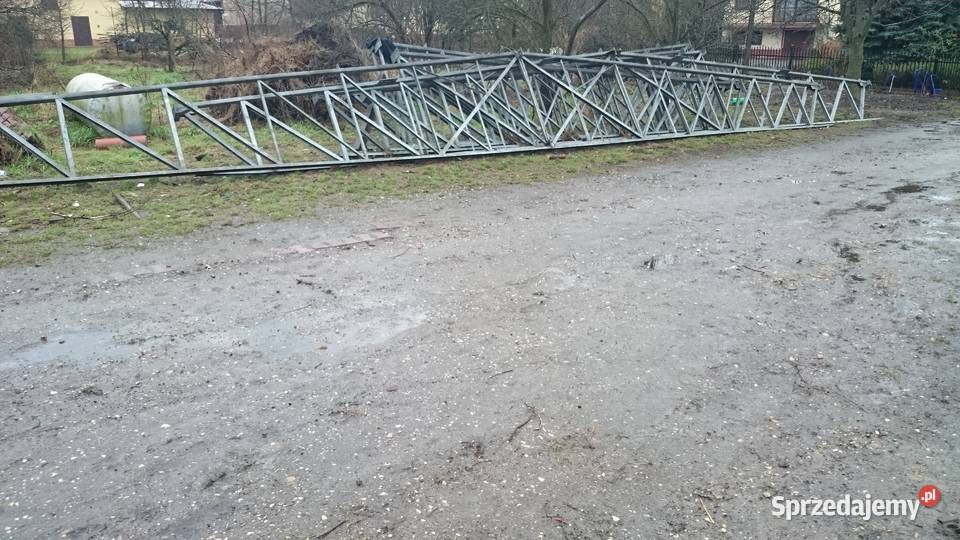 Konstrukcja hali wiaty kratownice