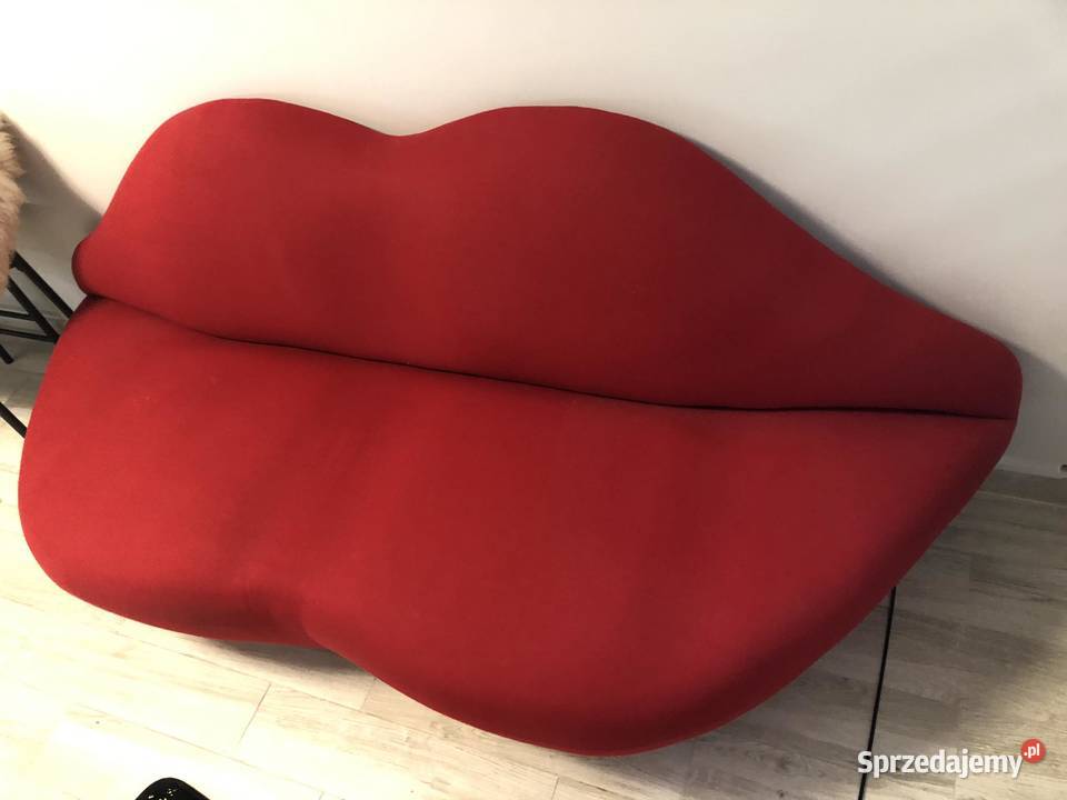 Sofa czerwona usta Łóżka, wersalki i sofy Warszawa