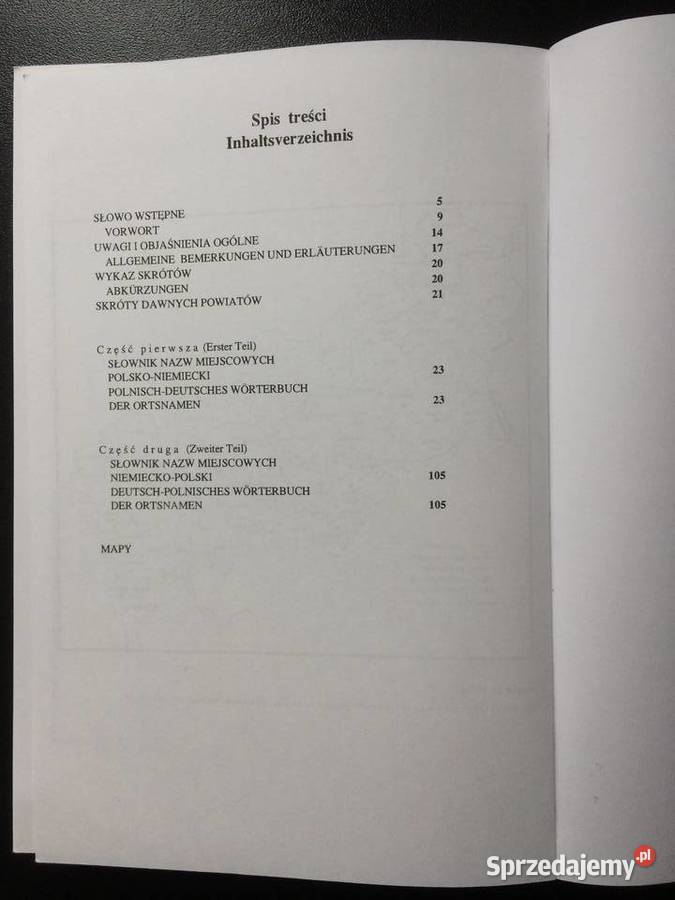 2734 Polsko Niemiecki Słownik Nazw Miejscowych zachodniopomorskie