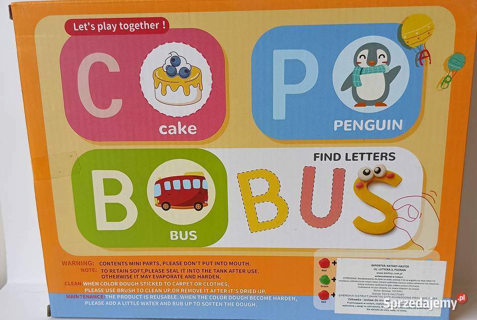 Zestaw edukacyjny Alphabet Learning literki masa 3 lata+