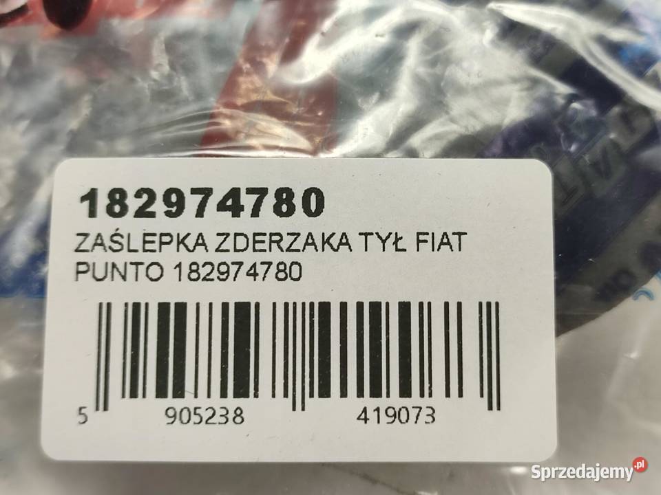 ZAŚLEPKA ZDERZAKA TYŁ FIAT PUNTO 19932000 NOWA