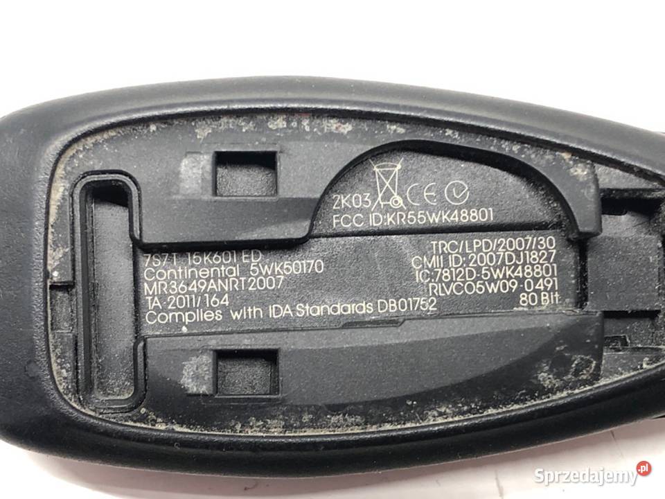 KLUCZYK PILOT FORD FOCUS III 7S7T15K601ED PILOT osobowe Zamki, wkładki i kluczyki