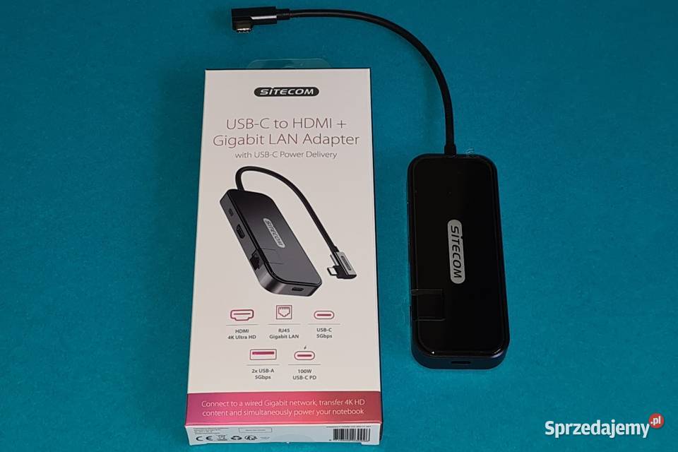 Sitecom Adapter Usb C HDMI Gigabit Lan PD mazowieckie