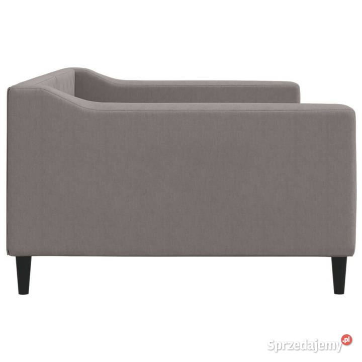 Sofa z funkcją spania kolor taupe obita tkaniną Warszawa