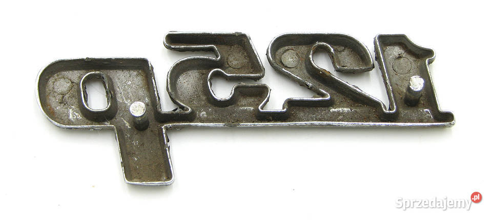 Emblemat logo znaczek napis 125p Fiat retro