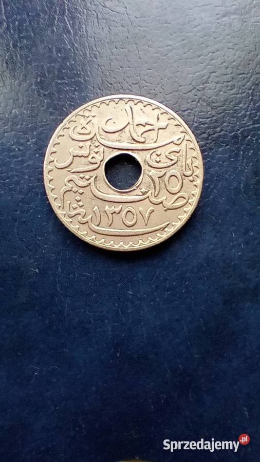 Stare monety 25 centimes 1938 Tunezja