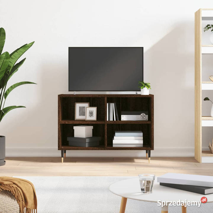 Szafka pod TV brązowy dąb 695x30x50 WM826963 Warszawa