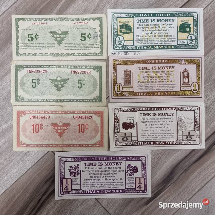 Stare Banknoty Canadian Tire 10 Cent 5 Cent Cash Sosnowiec