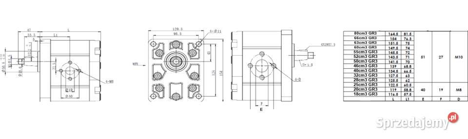 Multiplikator WOM 700046 Pompa 523 78L KARO 7494 Osprzęt roboczy Solec Kujawski