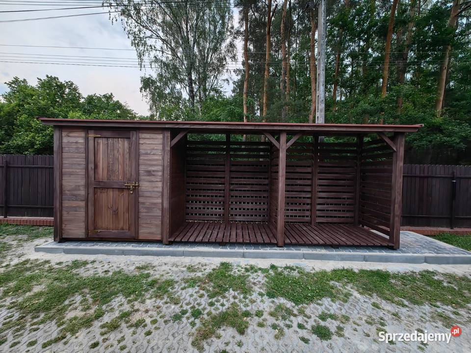 Drewutnia z domkiem narzędziowym 55 x 11m Kalety