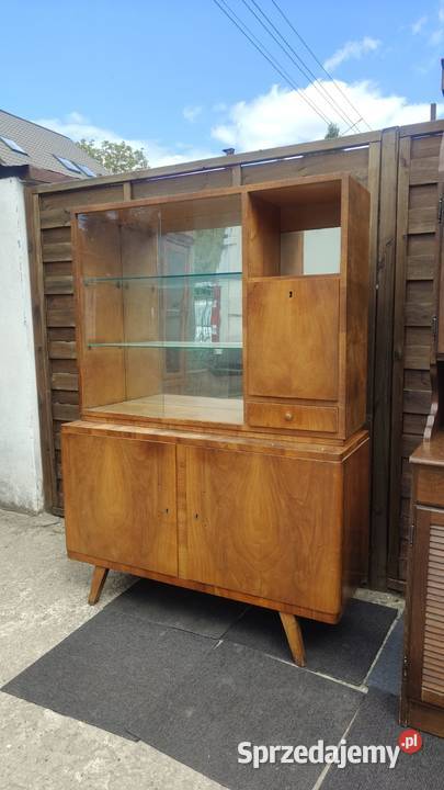 Kredens komoda z nadstawką PRL vintage Kredensy i witryny Warszawa